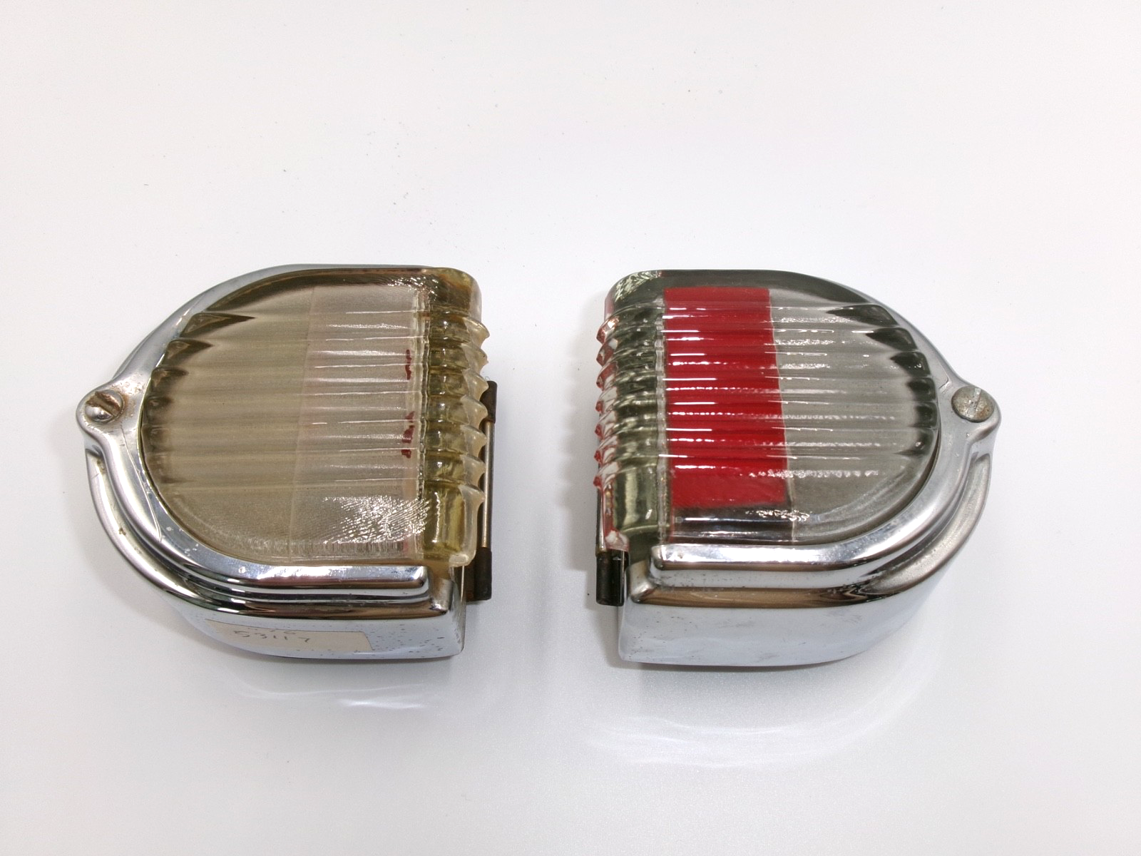 One PAIR Lucas Genuine L476 D Lamps Stop Tail Number Plate Lights 53117 572441 - Bluemoon Classic Parts