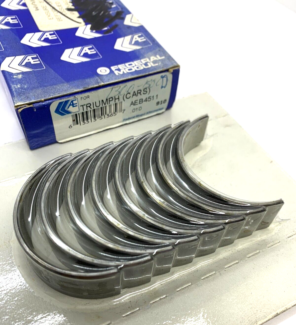 NOS Big End Connecting Rod Bearings AEB4511 .010 1965-73 Triumph TC 1300 1500 - Bluemoon Classic Parts