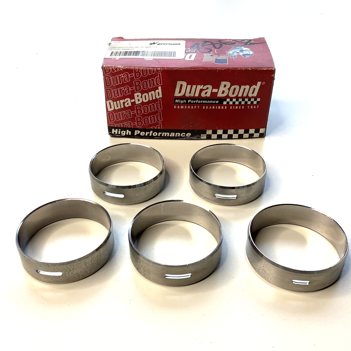 NOS DuraBond High Performance STD CAMSHAFT Bearing Set Ford 289 302 351 Windsor - Bluemoon Classic Parts