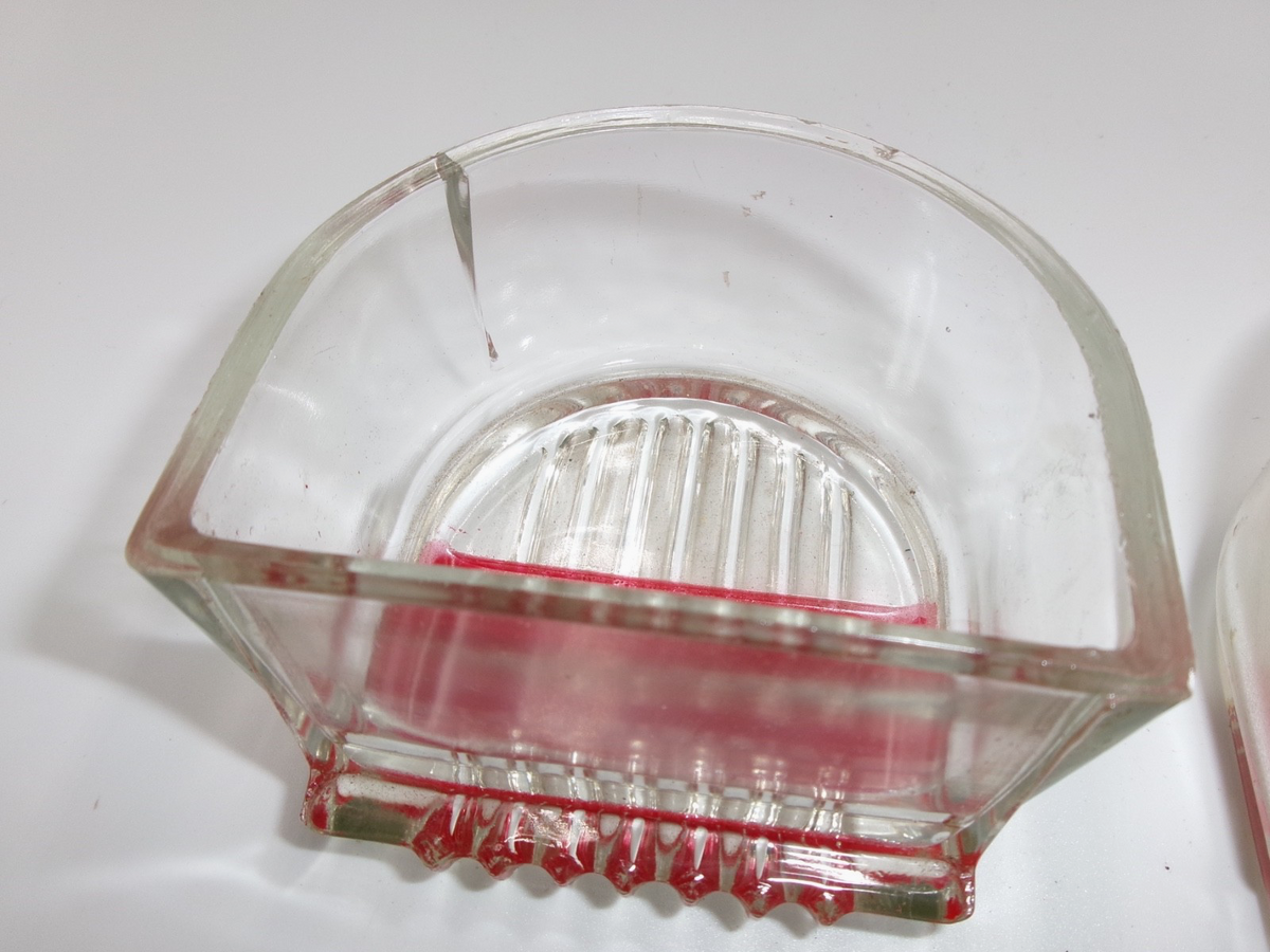 One PAIR NOS Lucas Genuine L476 D Lamps Stop Tail Number Plate Glass Lens 572442 - Bluemoon Classic Parts
