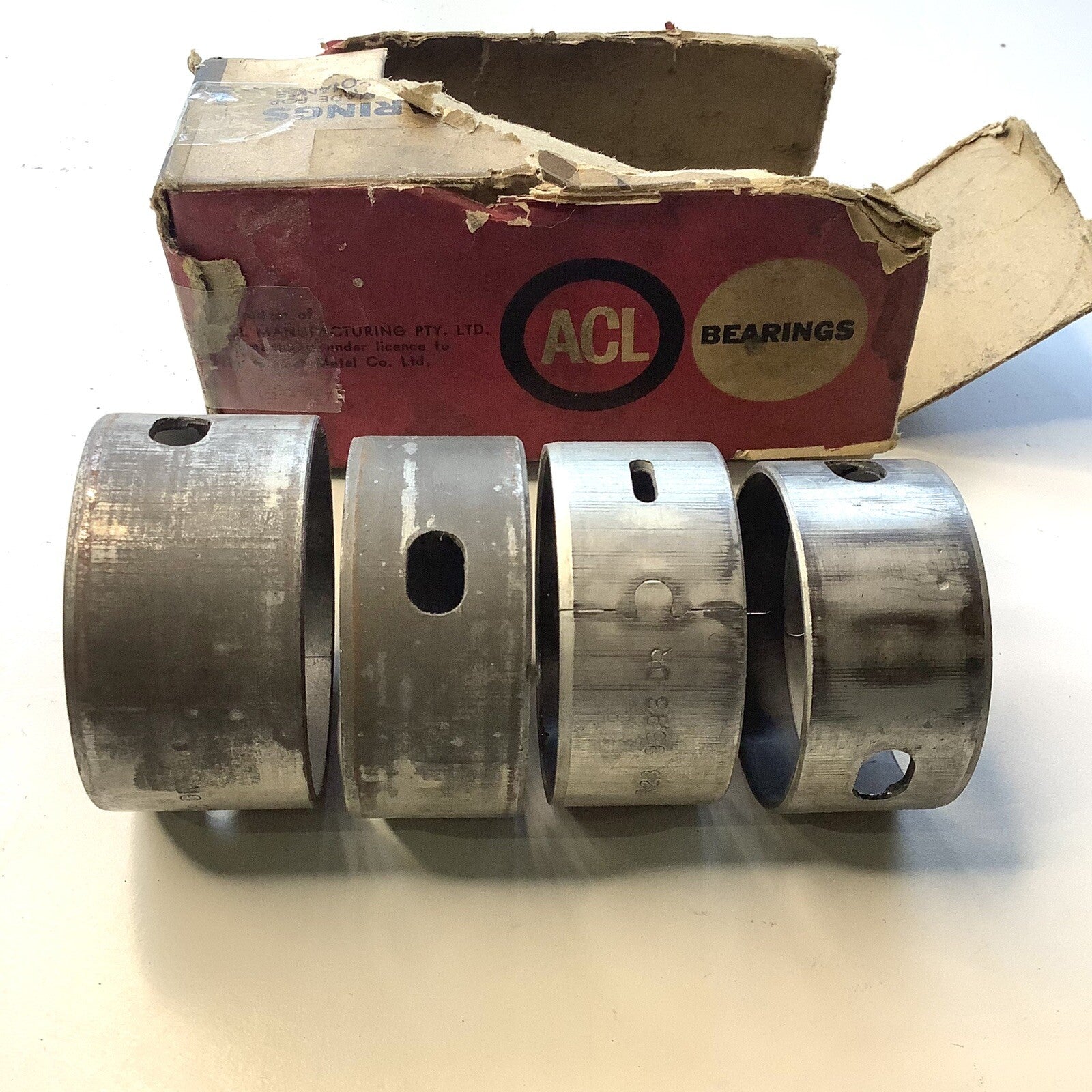 NOOS ACL Camshaft Bearing Set +.010” Chevrolet Truck Master GA HA JA KA-H AH BH - Bluemoon Classic Parts