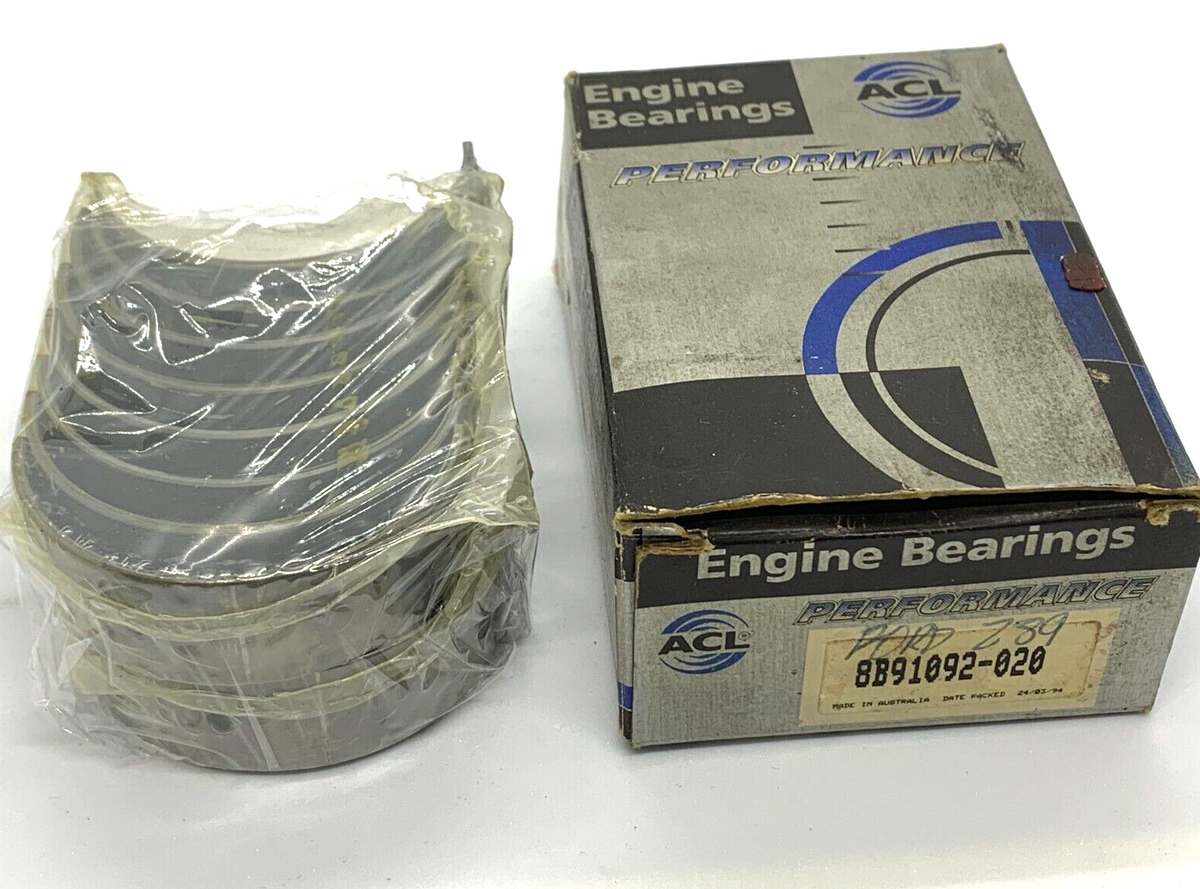 NOS ACL RACE CONROD Bearings 8B91092 .020 Ford V8 221 260 289 Mustang - Bluemoon Classic Parts