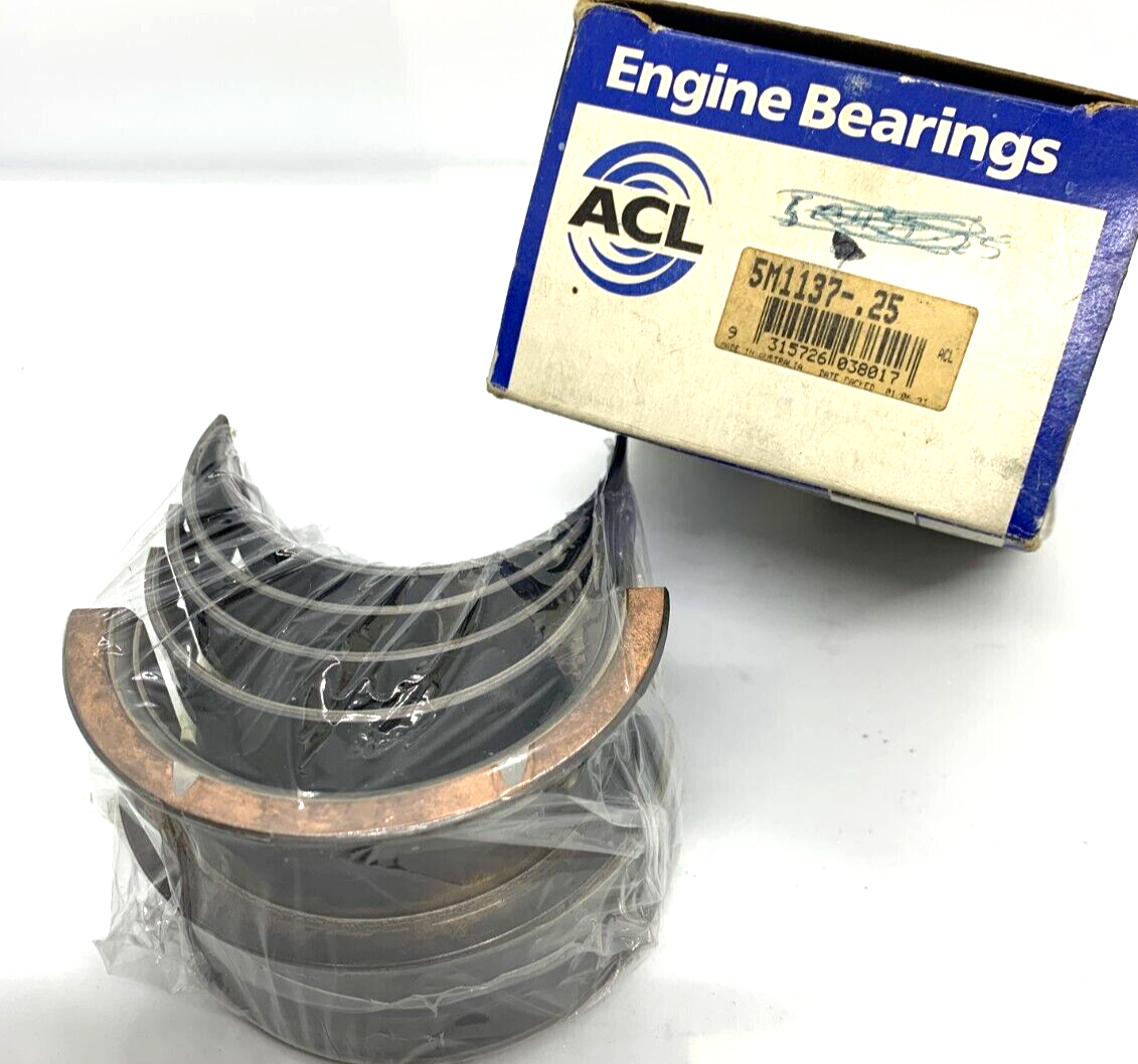 NOS Main Bearings 5M1137 .25 Mitsubishi 4G52-4G54 SOHC Astron & Chrysler K Hemi - Bluemoon Classic Parts