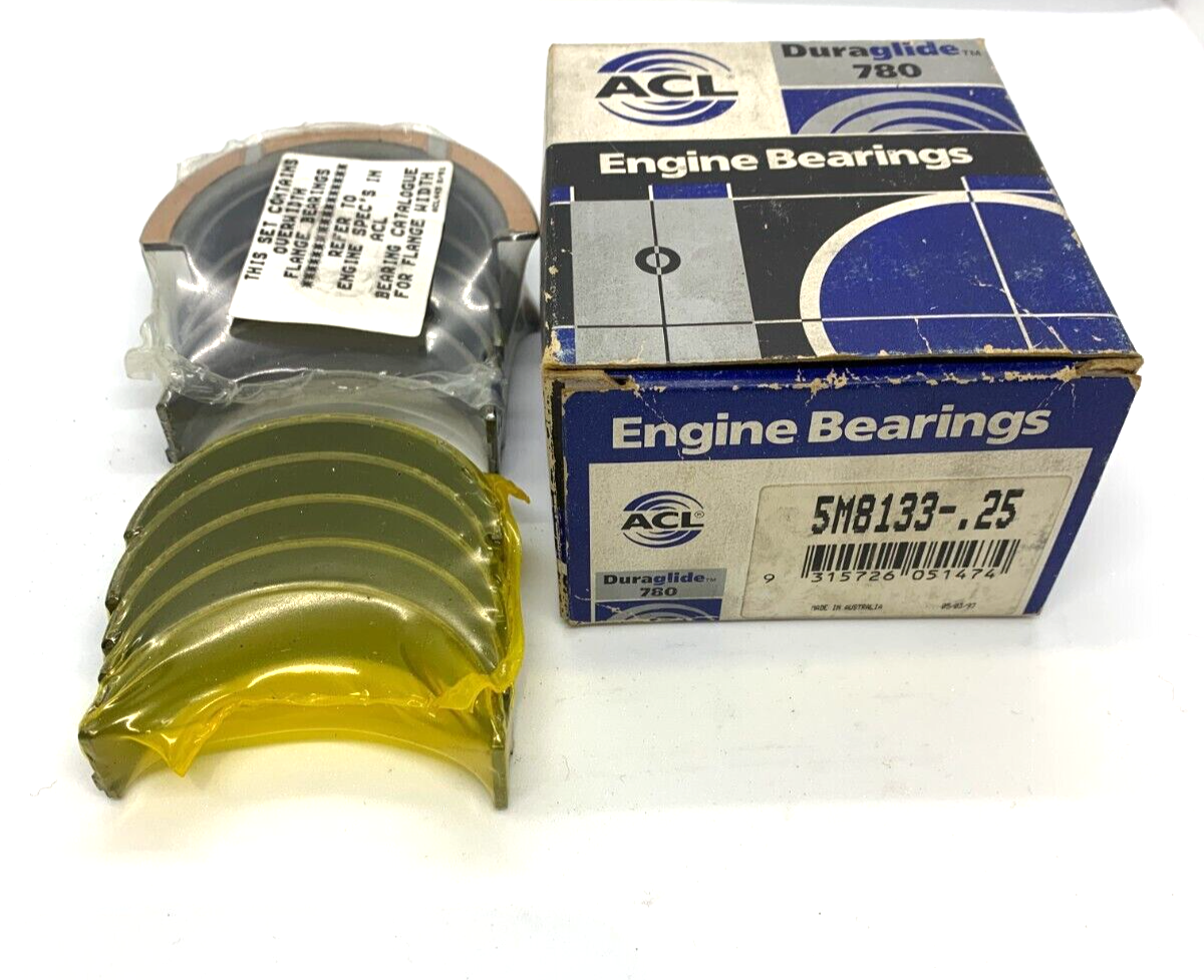 NOS Main Bearings 5M8133 0.25" Mazda 626 F8 1987-1993 1998-2184cc - Bluemoon Classic Parts