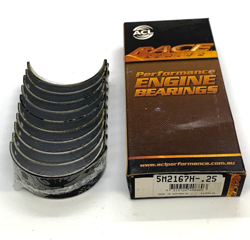 NOS ACL Race Main Bearings 5M2167H .25 Ford 2.0L YB Escort Sierra DOHC Cosworth - Bluemoon Classic Parts