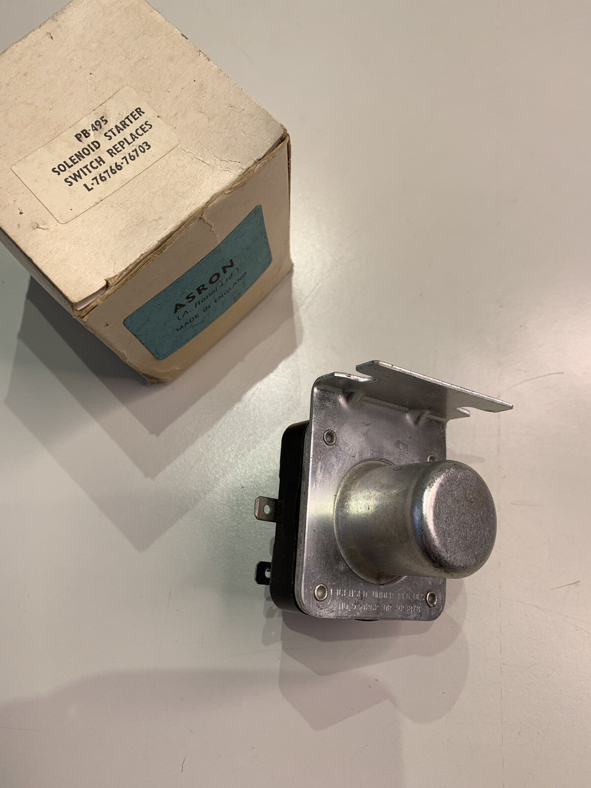 NOS 4ST Solenoid Starter Switch Equiv 76766 Made In England Triumph Mini Rolls - Bluemoon Classic Parts