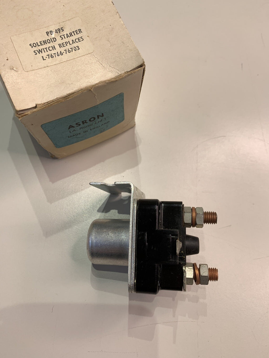 NOS 4ST Solenoid Starter Switch Equiv 76766 Made In England Triumph Mini Rolls - Bluemoon Classic Parts