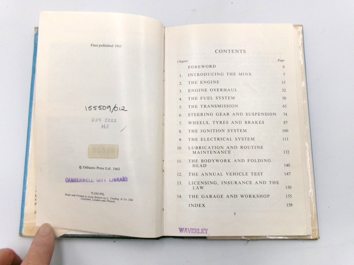 1948-54 Hillman Minx Manual & Husky Side Valve Owner Driver Handbook 159 pages - Bluemoon Classic Parts