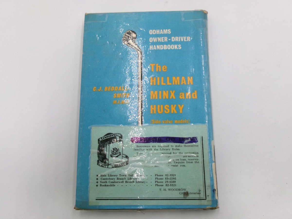 1948-54 Hillman Minx Manual & Husky Side Valve Owner Driver Handbook 159 pages - Bluemoon Classic Parts