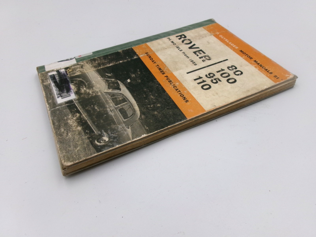 1959-1962 Rover P4 80 95 100 110 Owner Service Manual 83 pages - Bluemoon Classic Parts