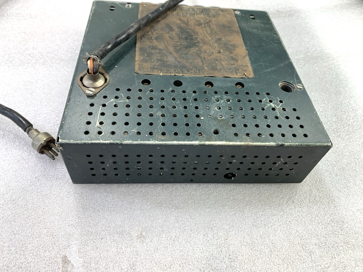1960s HMV 502TA De Luxe Push Button Car Radio Complete, Used & Untested - Bluemoon Classic Parts