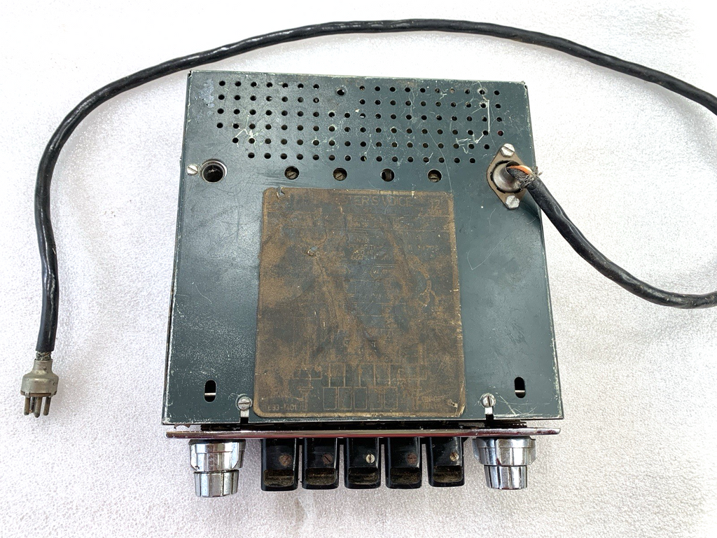 1960s HMV 502TA De Luxe Push Button Car Radio Complete, Used & Untested - Bluemoon Classic Parts