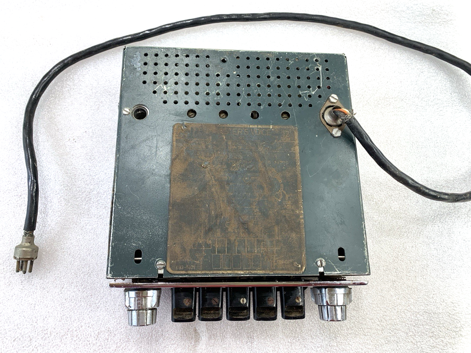 1960s HMV 502TA De Luxe Push Button Car Radio Complete, Used & Untested - Bluemoon Classic Parts