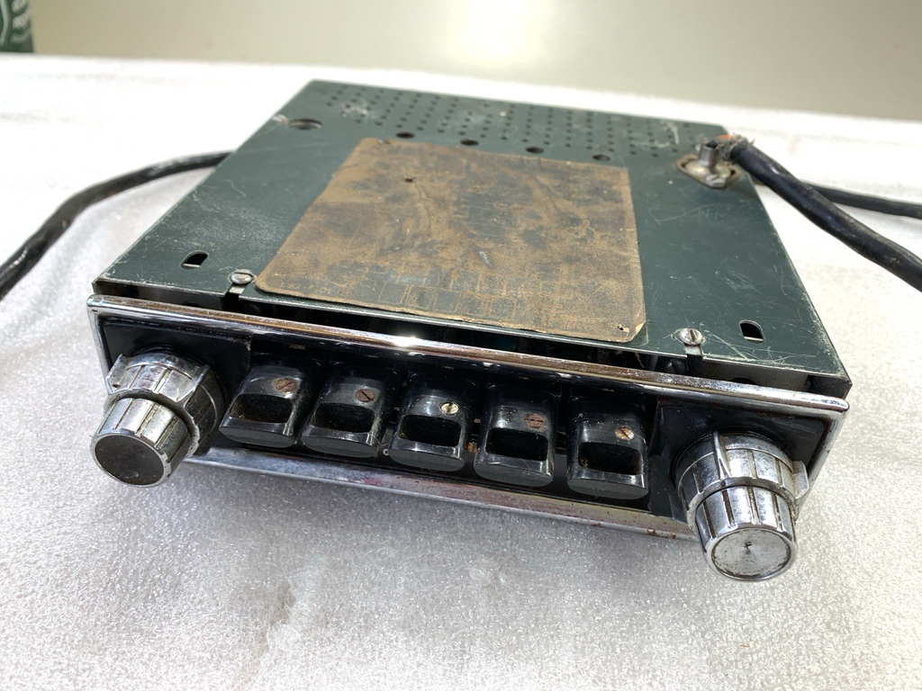 1960s HMV 502TA De Luxe Push Button Car Radio Complete, Used & Untested - Bluemoon Classic Parts