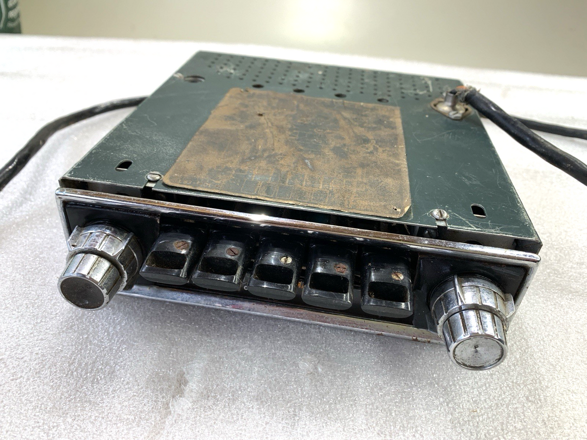 1960s HMV 502TA De Luxe Push Button Car Radio Complete, Used & Untested - Bluemoon Classic Parts