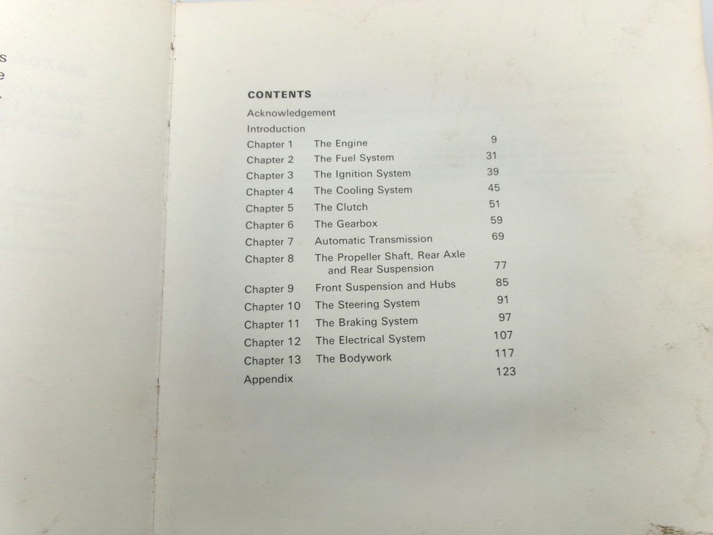 1969-1973 Mazda 4 cyl 1200 1300 Workshop Manual 146p - Bluemoon Classic Parts