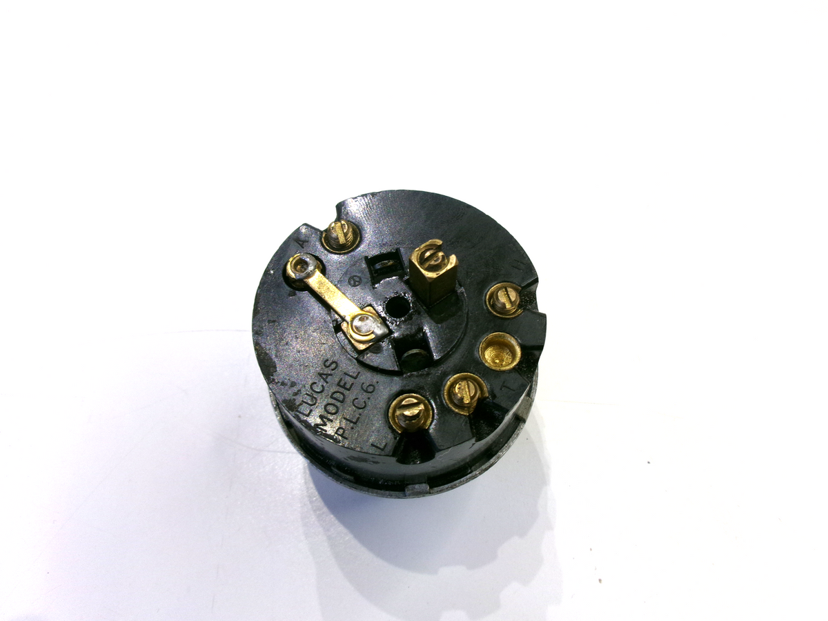 Lucas PLC-6 Part no 34090 2-pos. Ignition switch for Bristol & Hillman - Bluemoon Classic Parts