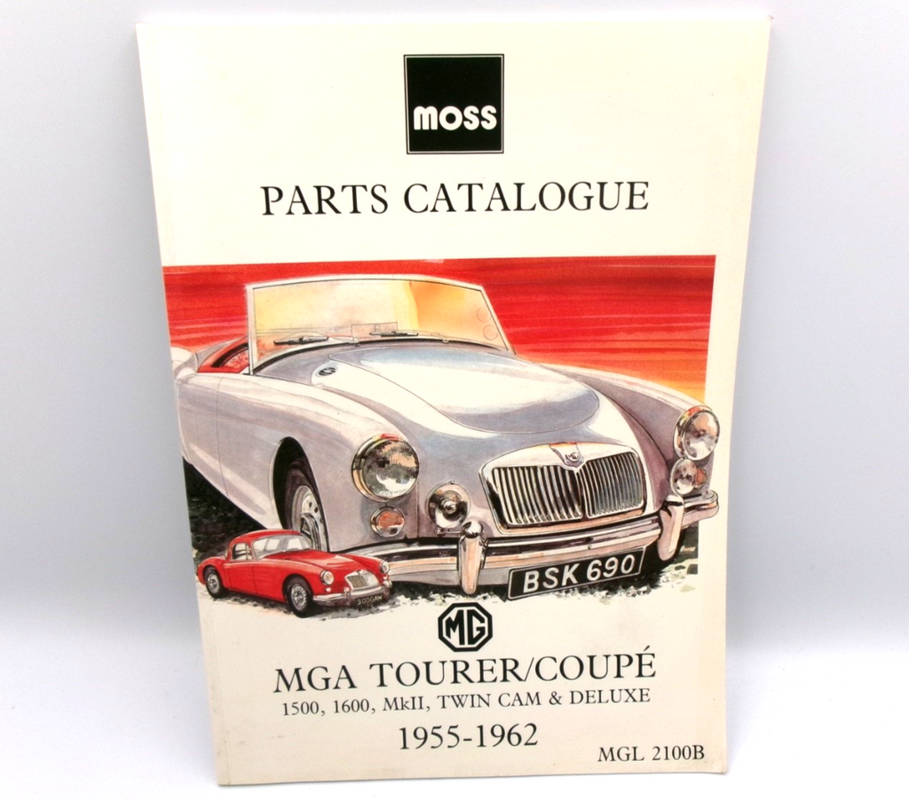 Moss 1955-1962 MG Tourer Coupe 1500 1600 Mk II Twin Cam Deluxe Parts Catalogue - Bluemoon Classic Parts