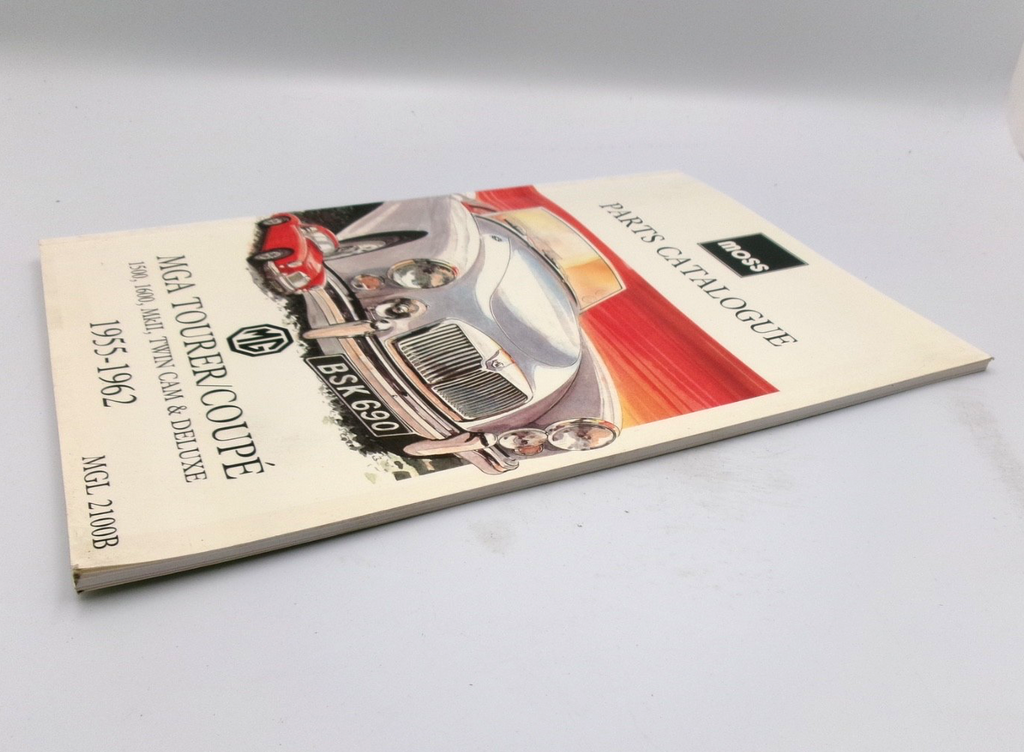 Moss 1955-1962 MG Tourer Coupe 1500 1600 Mk II Twin Cam Deluxe Parts Catalogue - Bluemoon Classic Parts