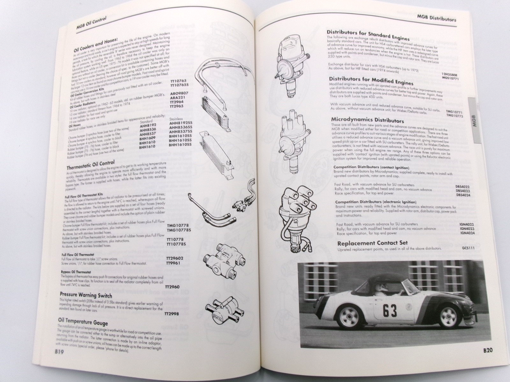 Moss MGB MGBGT MGC V8 Sprite and Midget Performance Tuning Manual - Bluemoon Classic Parts
