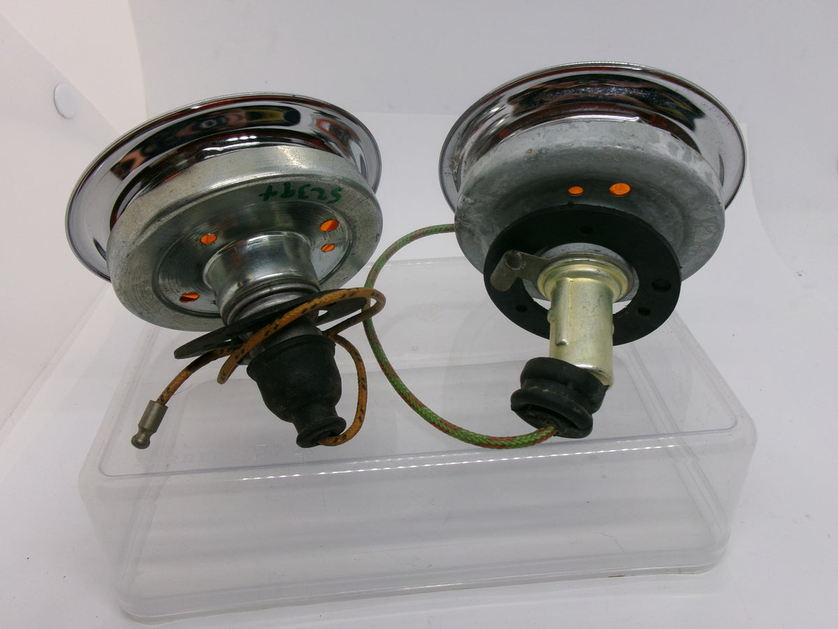 NOS Lucas Indicator PAIR Light Assemblies L539 Amber MGA Jaguar Wolseley 6/90 - Bluemoon Classic Parts