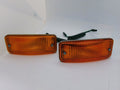 NOS Lucas one PAIR Amber Indicator Light Assemblies L930 MGA Midget 1500 - Bluemoon Classic Parts