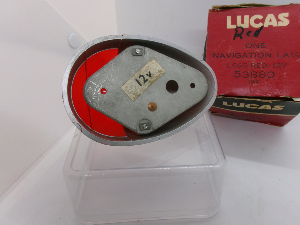 NOS Lucas Red Navigation Light L666 in box - Bluemoon Classic Parts