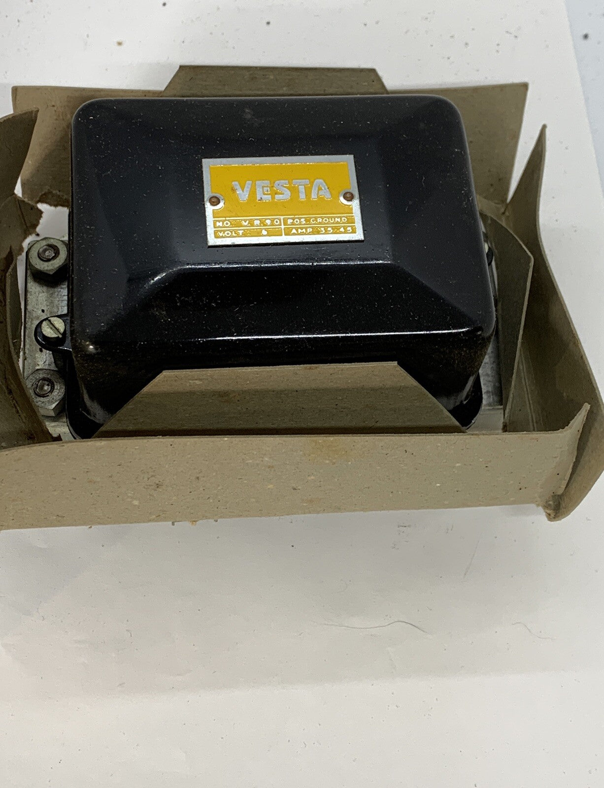 NOS Voltage Regulator 6v Pos E for 1940-51 Dodge Chrysler Auto-Lite systems - Bluemoon Classic Parts