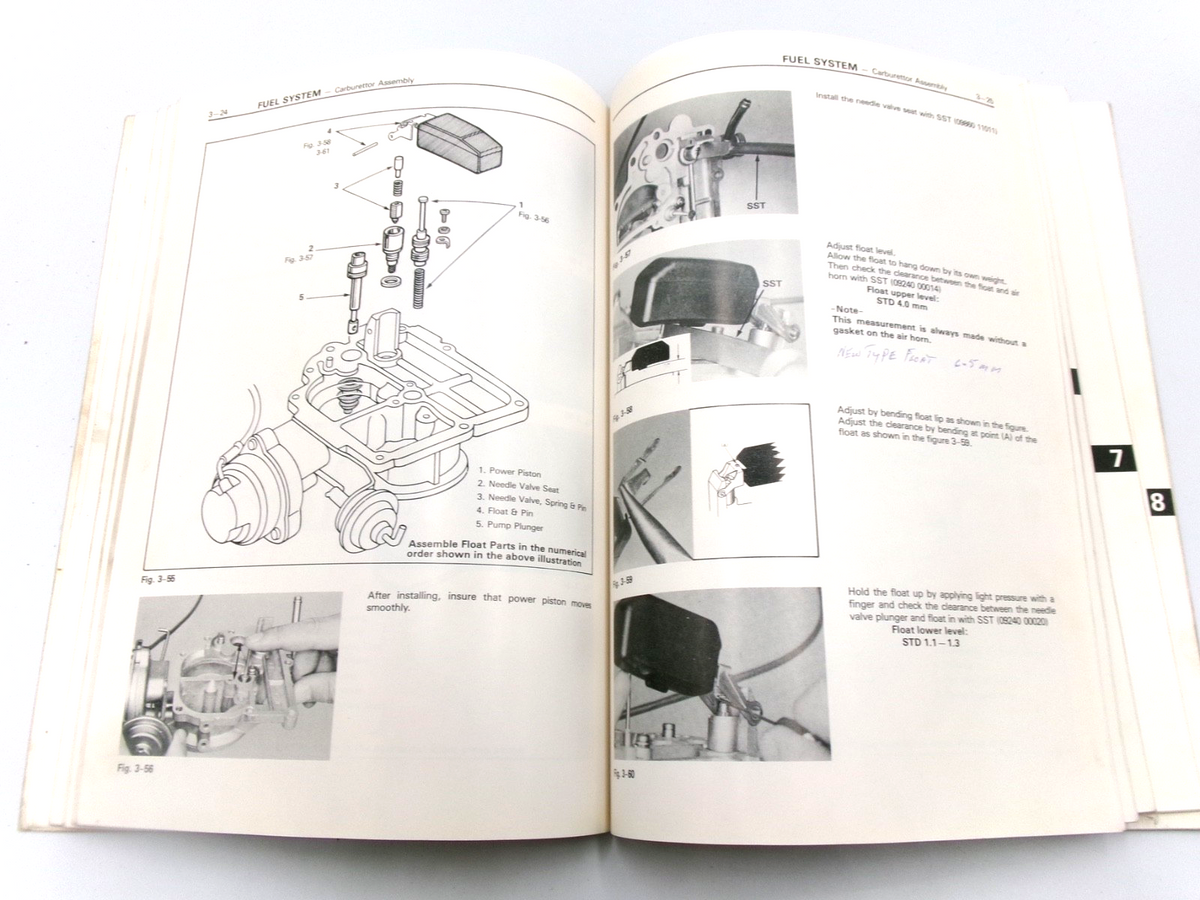 OEM Genuine 1979-1982 Toyota 1X 1.9L Engine Repair Manual for Corona XT130 - Bluemoon Classic Parts