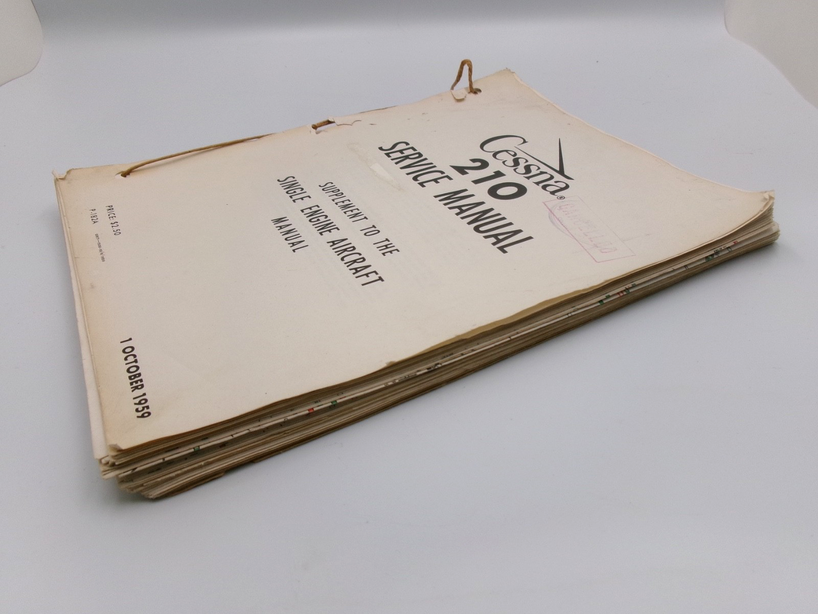 OEM Genuine Cessna Continental 210 Service Manual approx 200p - Bluemoon Classic Parts