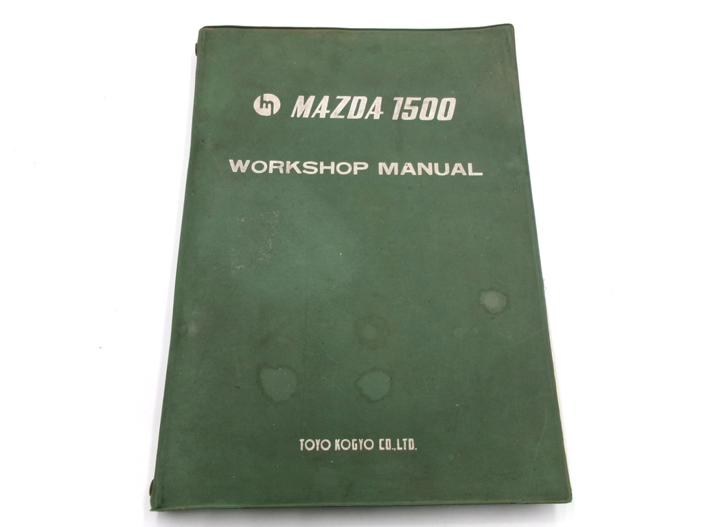 OEM Genuine Mazda 1500 Sedan Estate Workshop Manual, w/ Pull Out Chart - Bluemoon Classic Parts
