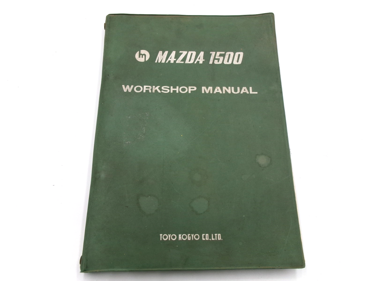OEM Genuine Mazda 1500 Sedan Estate Workshop Manual, w/ Pull Out Chart - Bluemoon Classic Parts
