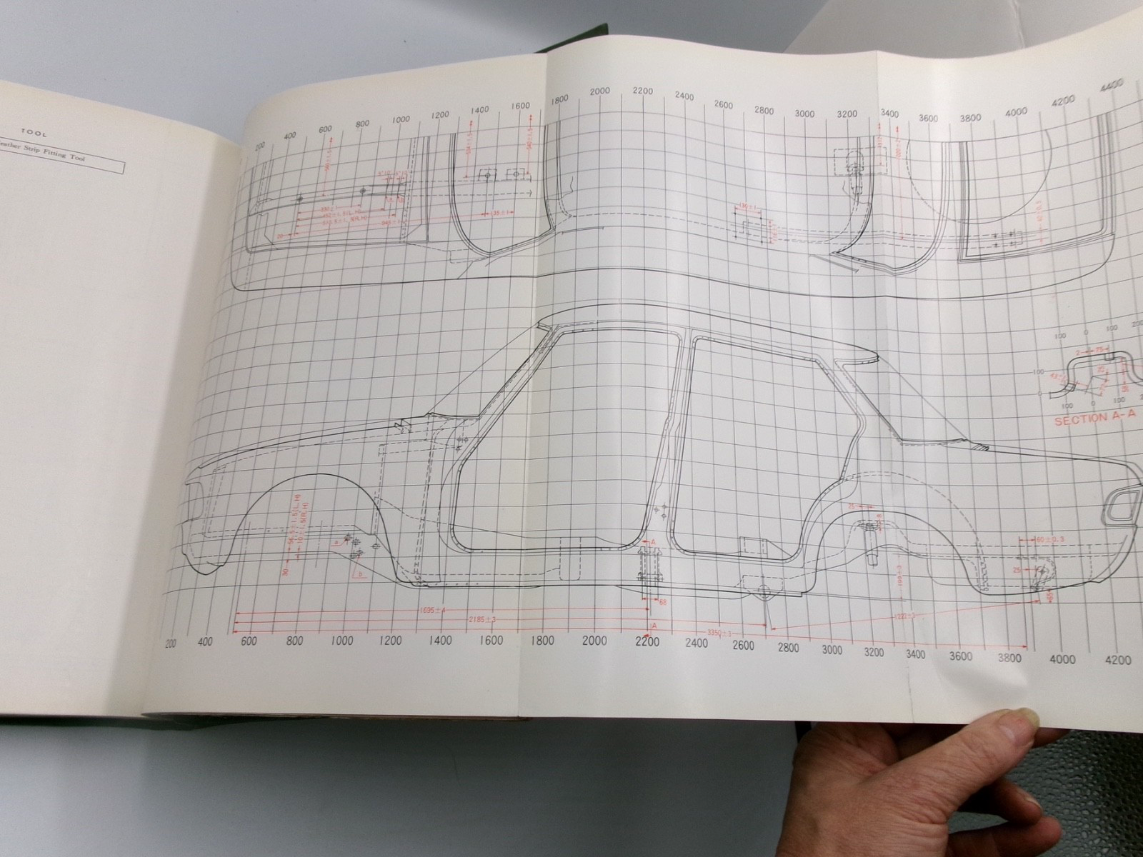 OEM Genuine Mazda 1500 Sedan Estate Workshop Manual, w/ Pull Out Chart - Bluemoon Classic Parts