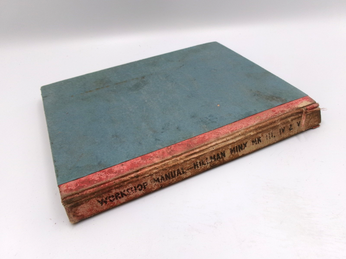 OEM Hillman 1948-1951 Minx Mark III IV V Workshop Manual, w/ Colour Lube Chart - Bluemoon Classic Parts