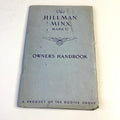 OEM Hillman Minx Mark VI Owners Manual, w/ Original Pull Out Chart - Bluemoon Classic Parts