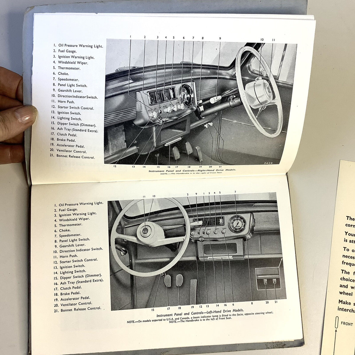 OEM Hillman Minx Mark VI Owners Manual, w/ Original Pull Out Chart - Bluemoon Classic Parts