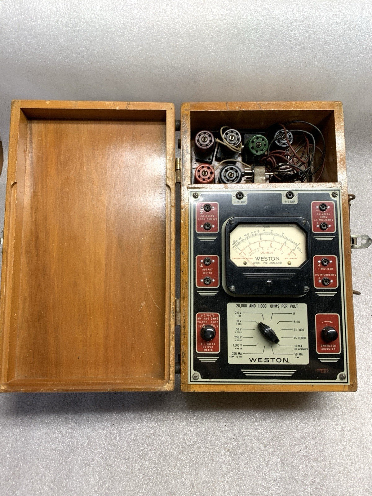 Vintage Weston Multimeter Model 772 TYPE 6 Analyzer - Bluemoon Classic Parts