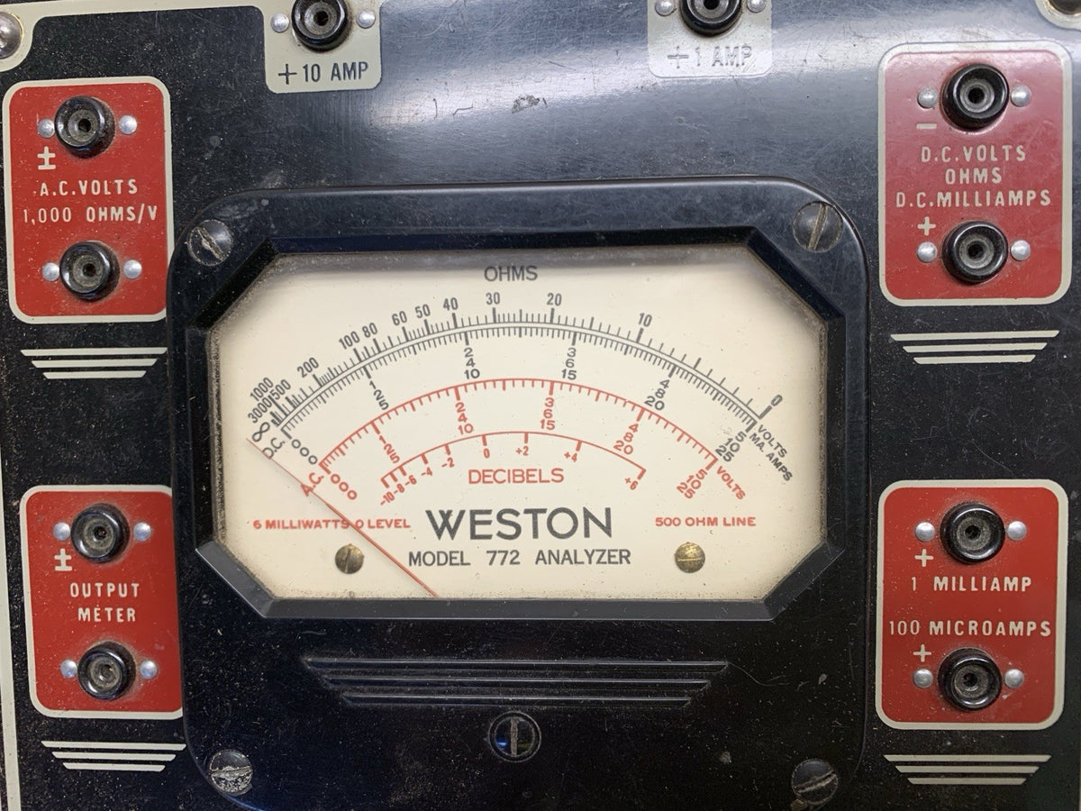 Vintage Weston Multimeter Model 772 TYPE 6 Analyzer - Bluemoon Classic Parts