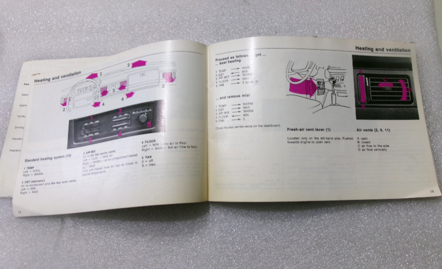 Volvo 242 244 245 Owners Manual - Bluemoon Classic Parts