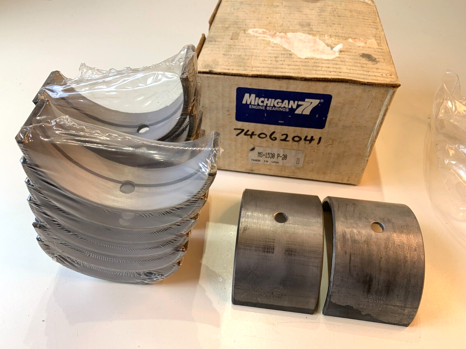 Clevite Main Bearings Set CL-112 74062401 MS-1530 +.020" Oversize - Bluemoon Classic Parts
