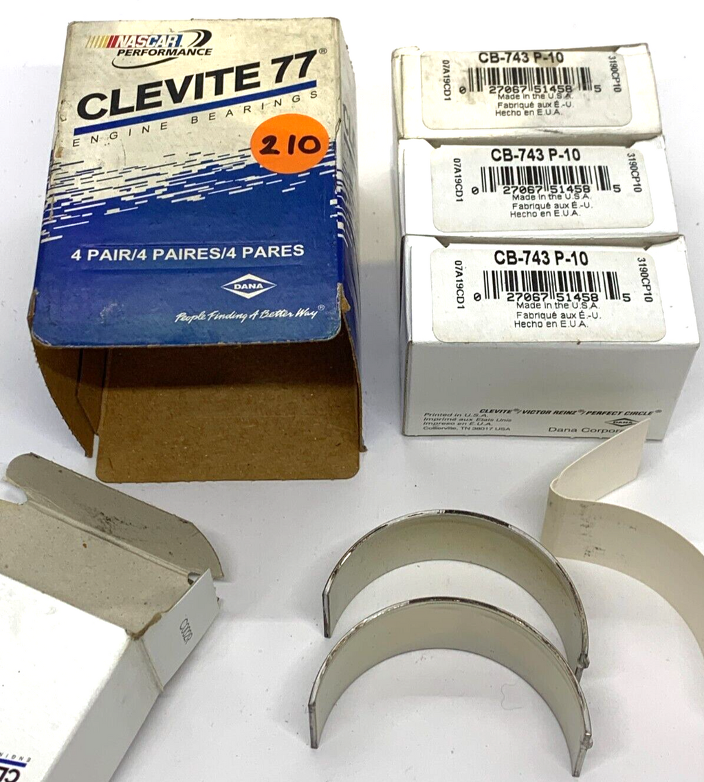 NOS Clevite Nascar CONROD Bearings 4 sets 0.10mm suits Chev Big Block 396-454 - Bluemoon Classic Parts