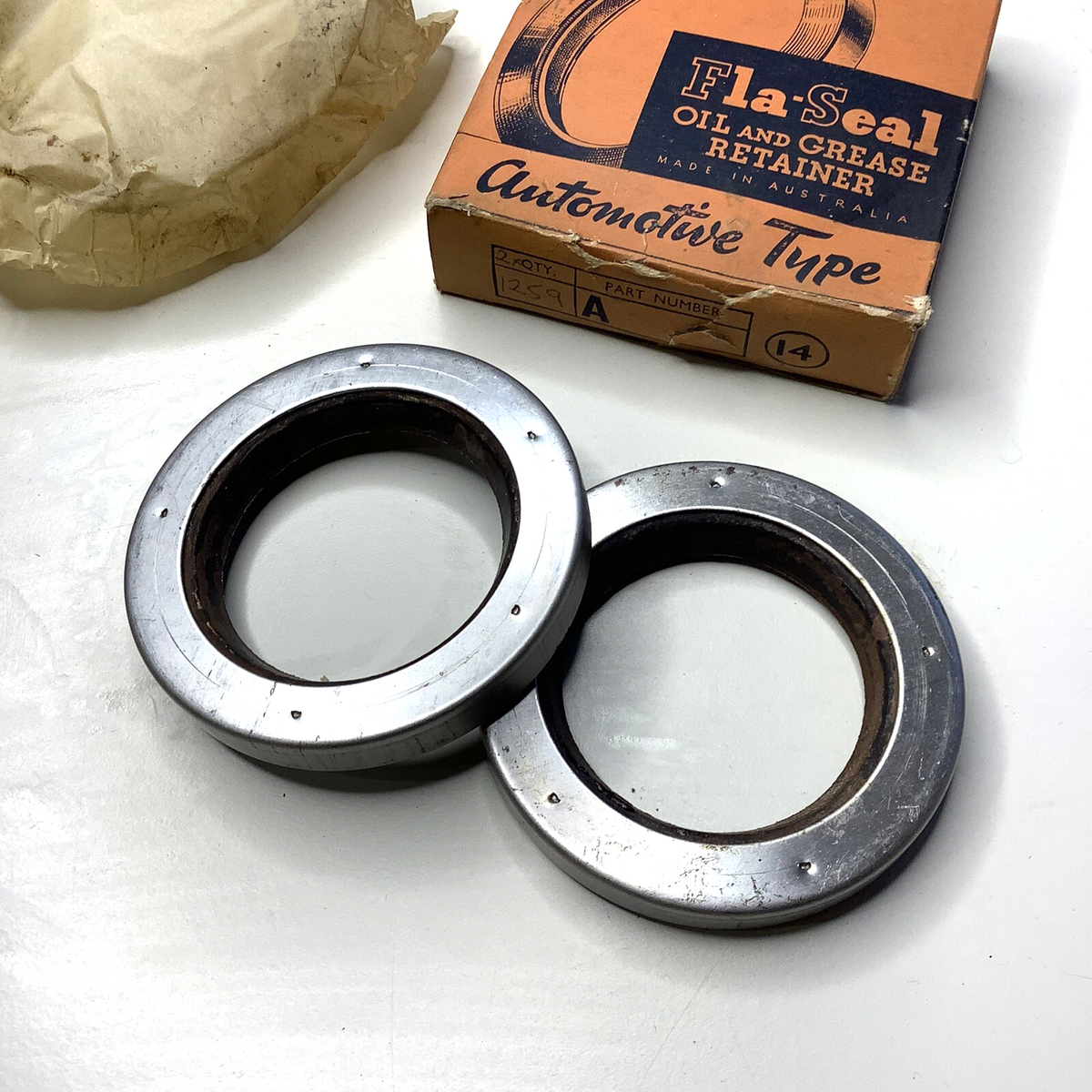 NOS 1940-47 Ford Truck 01D 11D 21D C21D 51D Rear Outer Hub Oil Seals - Bluemoon Classic Parts