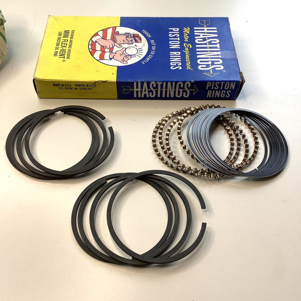 NOS Hastings 675 Piston Ring Set Mitsubishi Colt Lancer L200 L300 76.90mm +.020 - Bluemoon Classic Parts