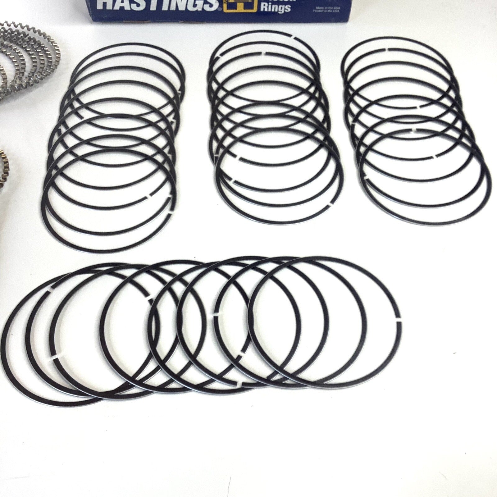 NOS Hastings AMC 8 Cyl Piston Rings, 2 Short Of Full Set, Bore Width 4.080 - Bluemoon Classic Parts