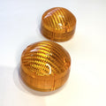 Lucas NOS L794 ONE PAIR Amber Indicator Lenses Morgan Landrover Triumph Lotus - Bluemoon Classic Parts