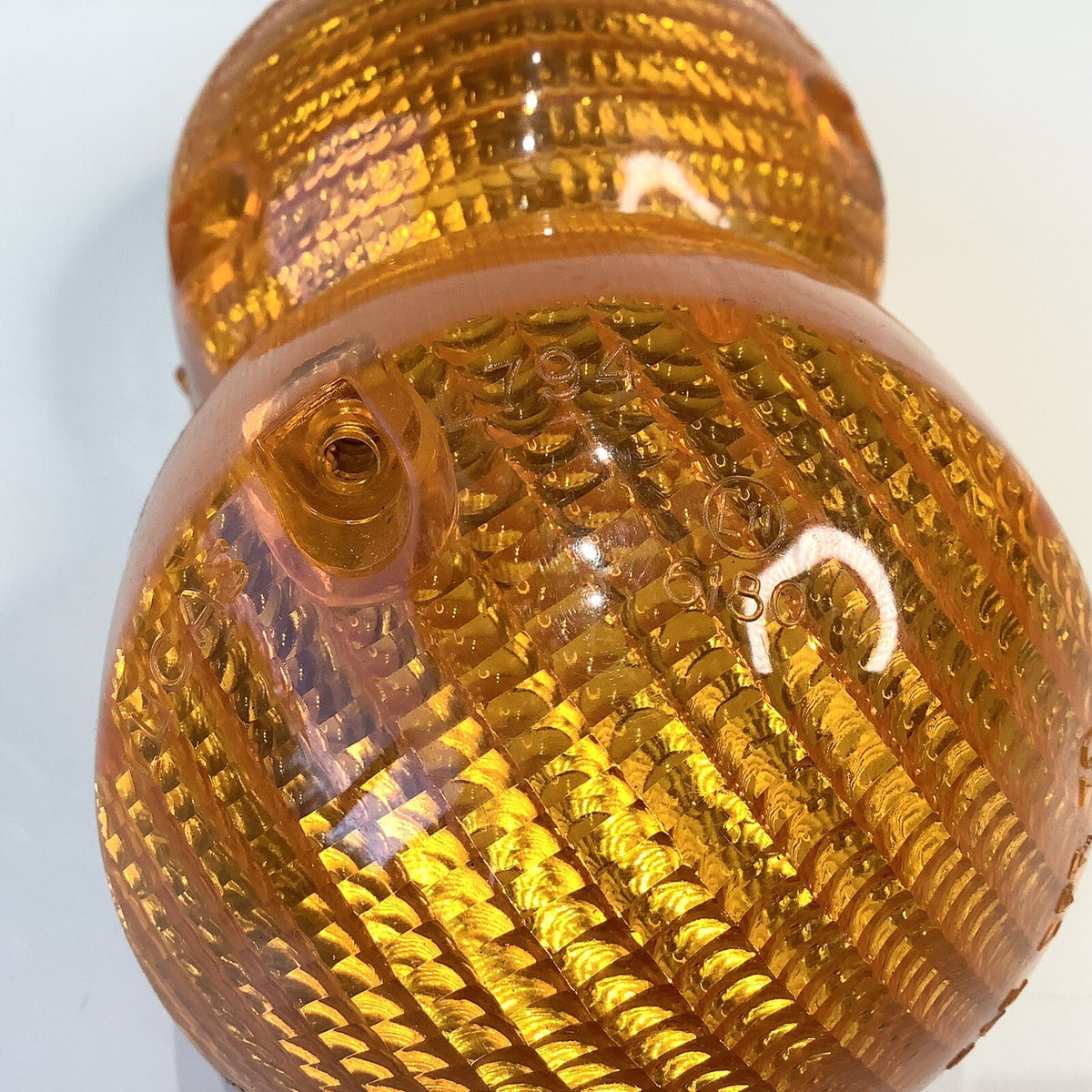 Lucas NOS L794 ONE PAIR Amber Indicator Lenses Morgan Landrover Triumph Lotus - Bluemoon Classic Parts