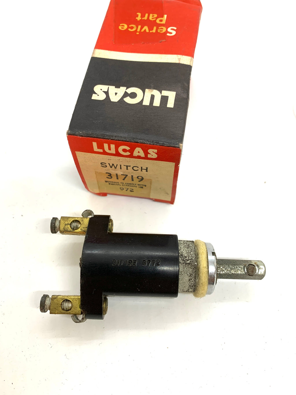 NOS Lucas SS9 31253 31719 Push Start Panel Switch Land Rover Jaguar Austin MG + - Bluemoon Classic Parts