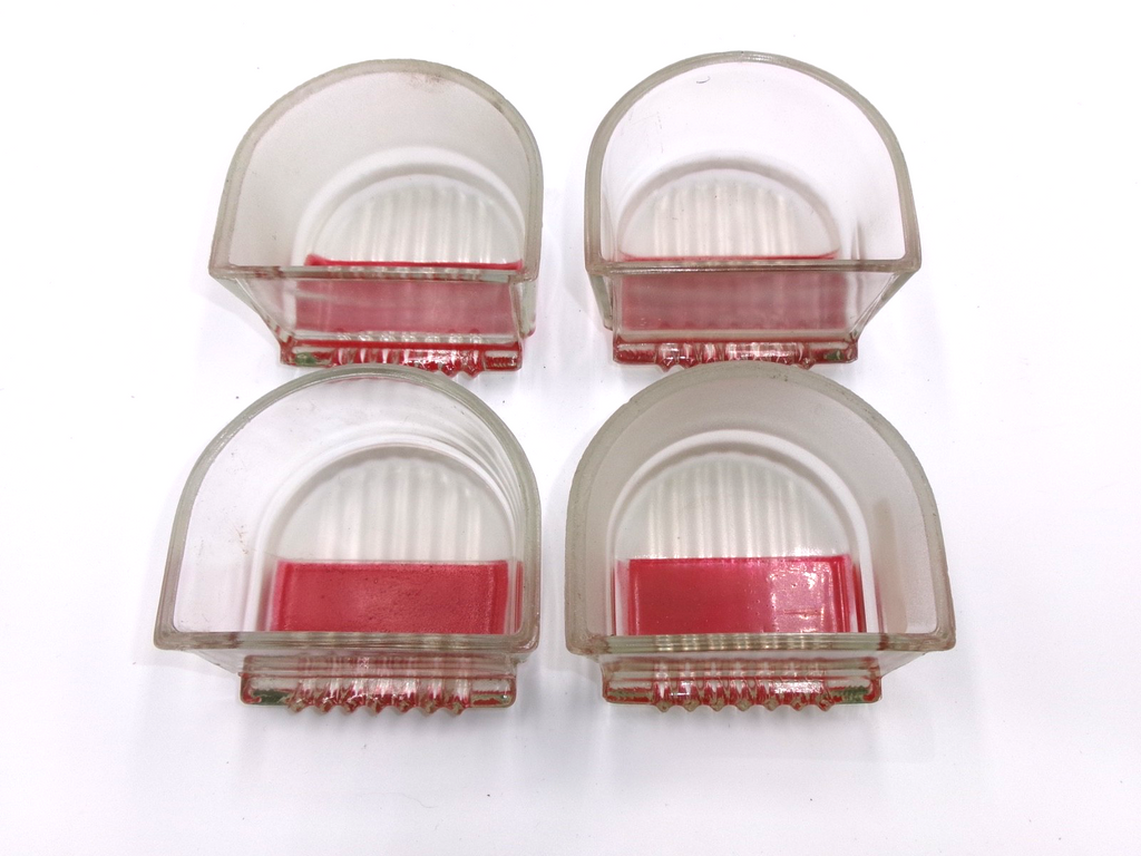 One PAIR Lucas Genuine L476 D Lamps Stop Tail Number Plate Glass Lenses 572442 - Bluemoon Classic Parts