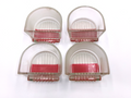 One PAIR Lucas Genuine L476 D Lamps Stop Tail Number Plate Glass Lenses 572442 - Bluemoon Classic Parts