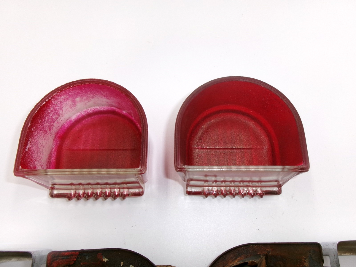 One PAIR Lucas Genuine L476 D Lamps Stop Tail Number Plate Lights 53117 572441 - Bluemoon Classic Parts